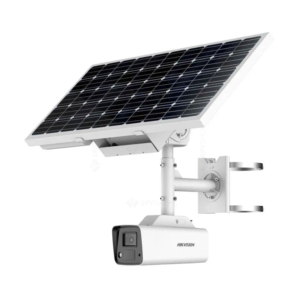 Cameră Supraveghere Exterior Hikvision ColorVu DS-2XS2T47G1-LDH/6 cu Panou Solar