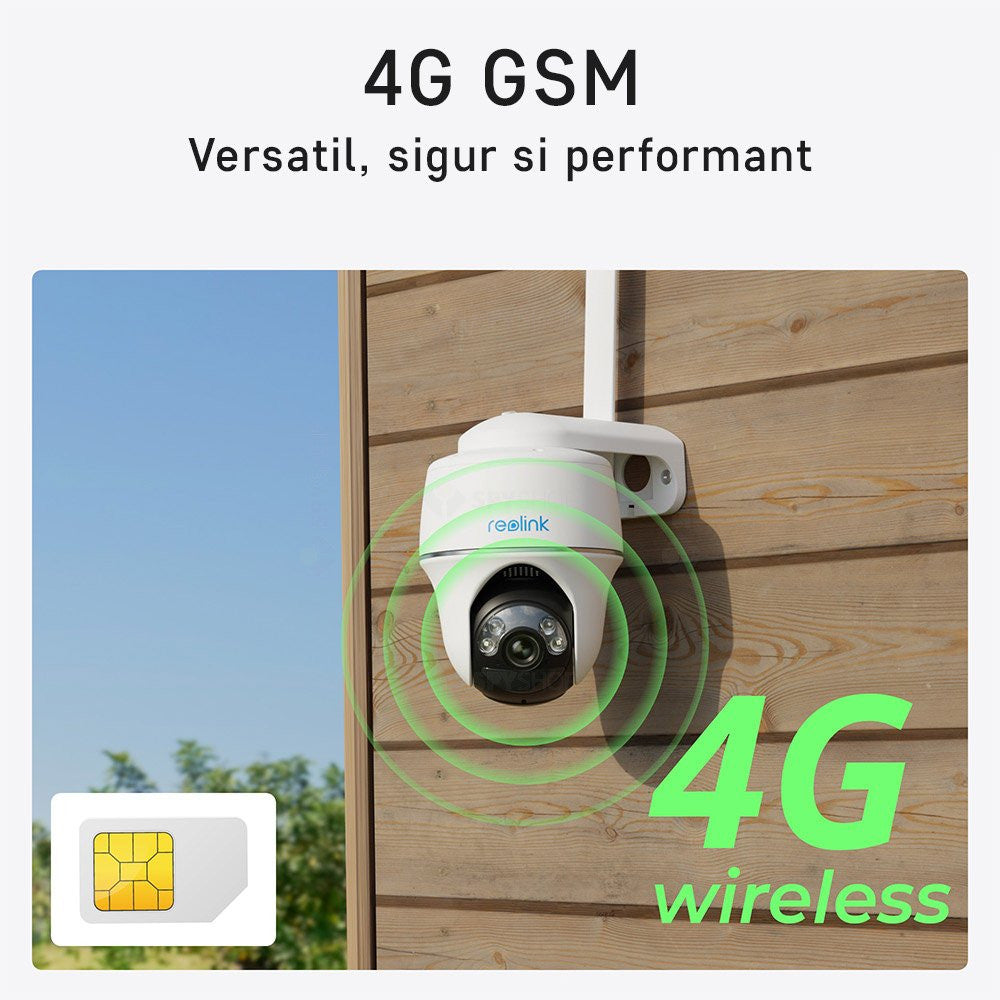 Cameră Supraveghere 4G Speed Dome Reolink Go G430 Solar - 5MP, Zoom 16x