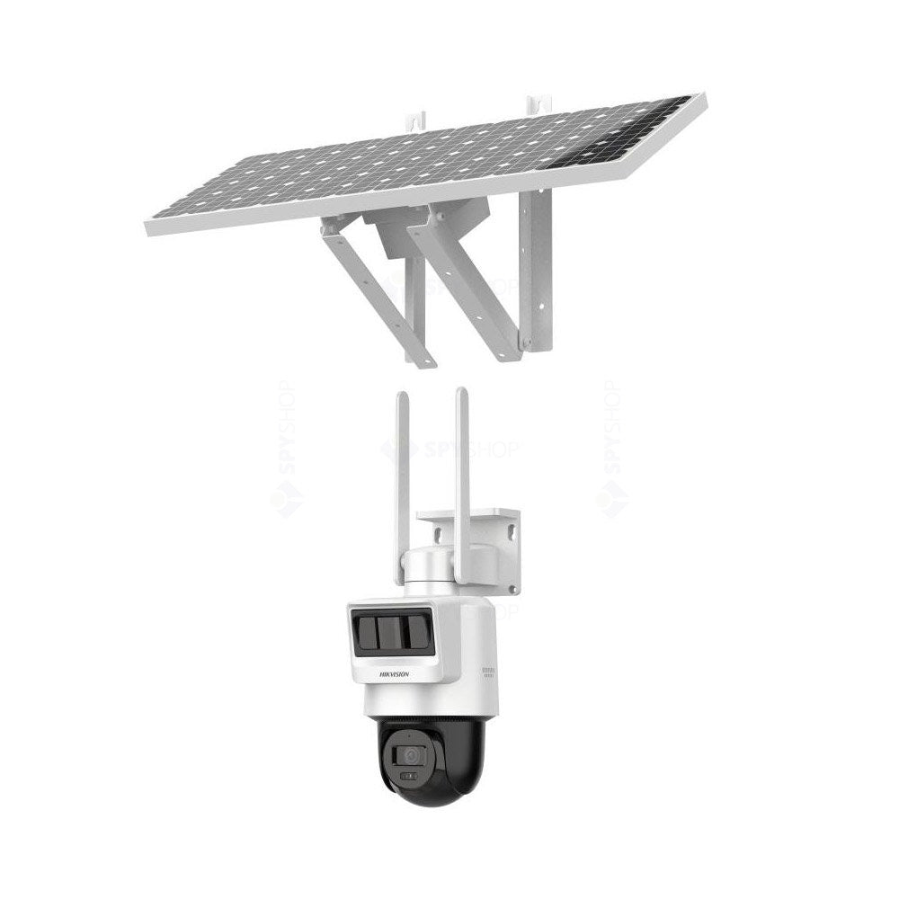 Cameră Supraveghere 4G Speed Dome Hikvision DS-2DE2C400IWG C09S20 - 4MP, IR 30m, Solar