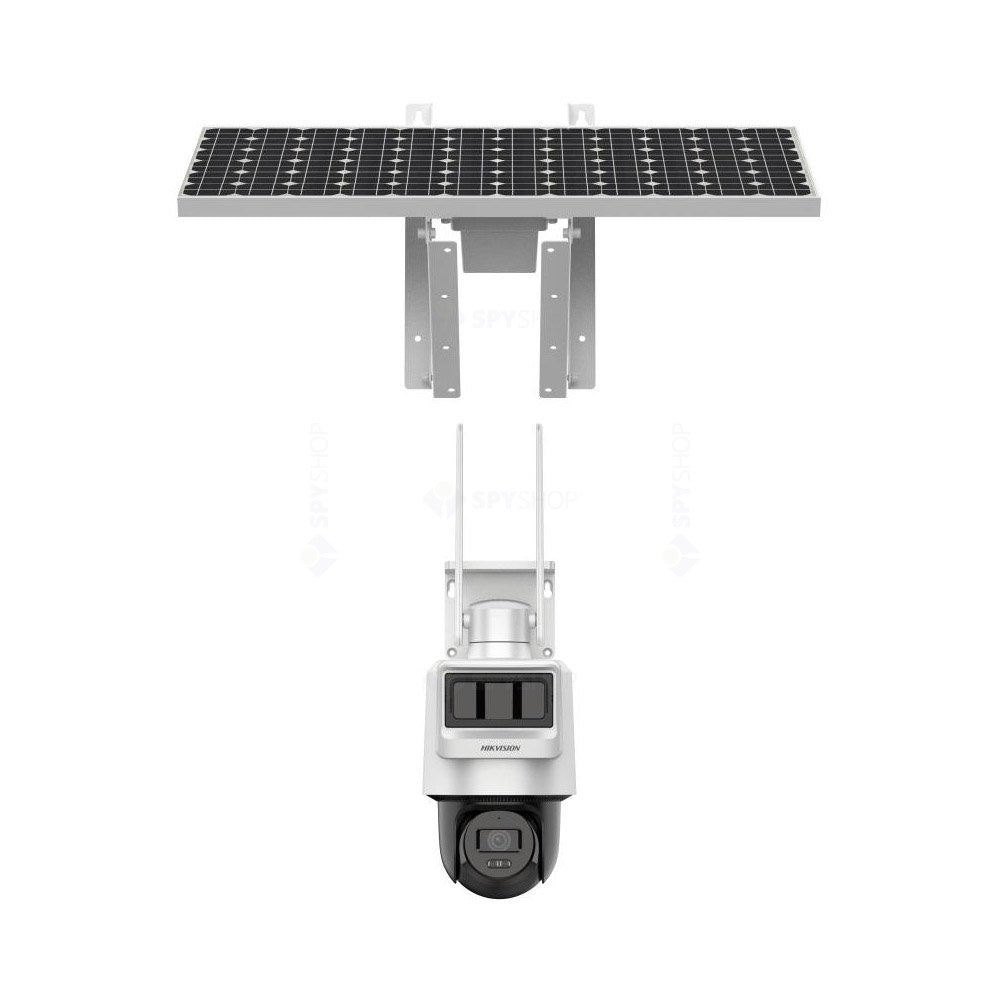 Cameră Supraveghere 4G Speed Dome Hikvision DS-2DE2C400IWG C09S20 - 4MP, IR 30m, Solar