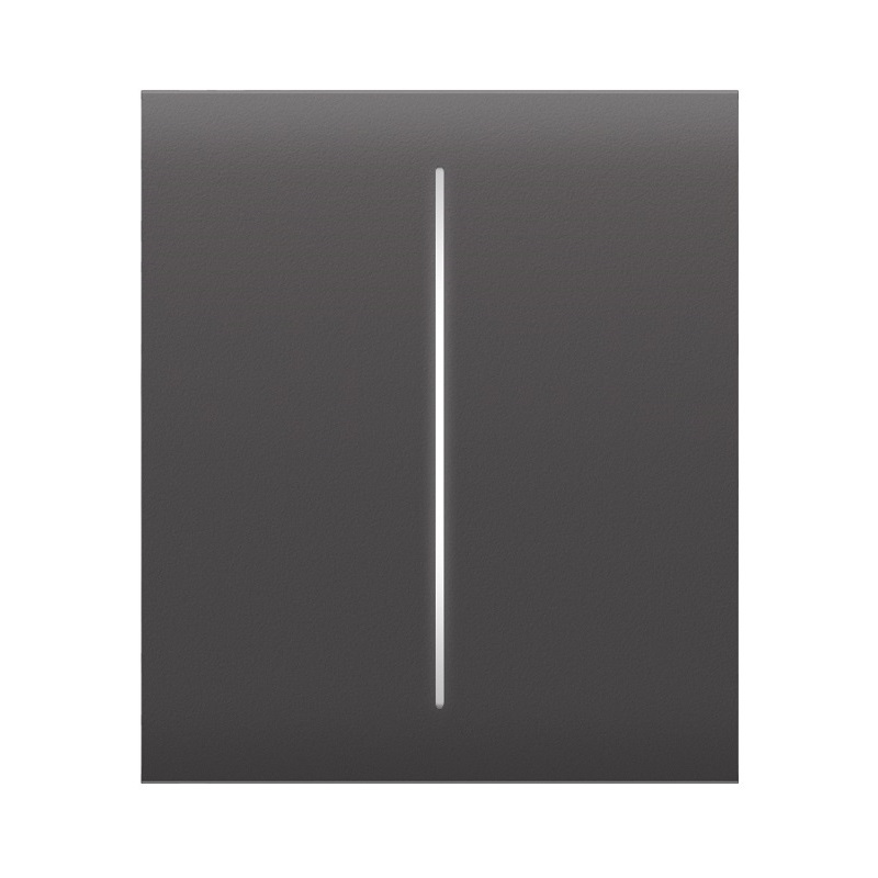 Buton central pentru circuit dublu Ajax CenterButton 2-gang Gri