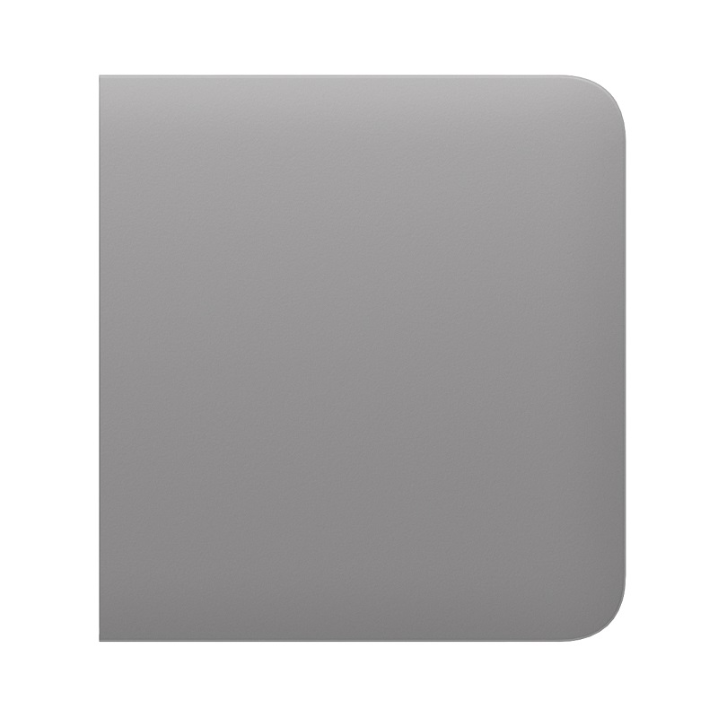 Buton lateral pentru circuit simplu/cap scară Ajax SideButton 1-gang/2-way Fumuriu