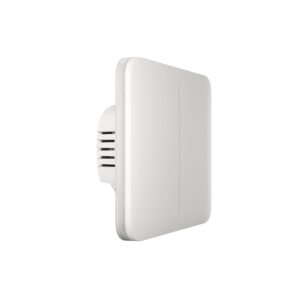Buton pentru circuit dublu Ajax SoloButton 2-gang Alb 2
