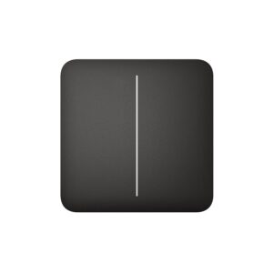 Buton pentru circuit dublu Ajax SoloButton 2-gang Negru 1