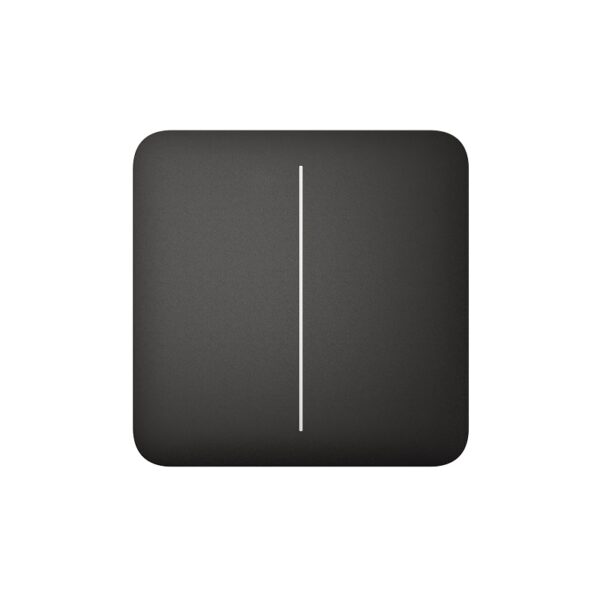 Buton pentru circuit dublu Ajax SoloButton 2-gang Negru