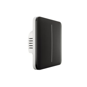 Buton pentru circuit dublu Ajax SoloButton 2-gang Negru 2