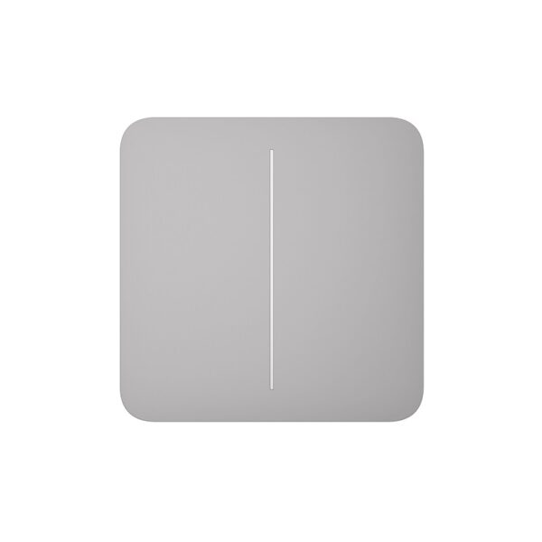 Buton pentru circuit dublu Ajax SoloButton 2-gang Fumuriu