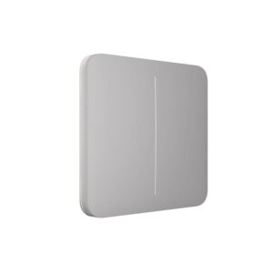 Buton pentru circuit dublu Ajax SoloButton 2-gang Fumuriu 2