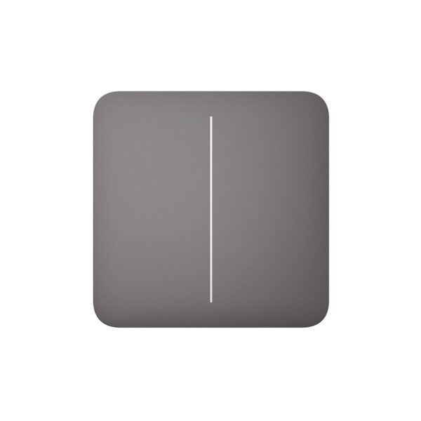 Buton pentru circuit dublu Ajax SoloButton 2-gang Gri