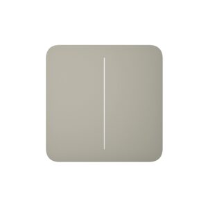 Buton pentru circuit dublu Ajax SoloButton 2-gang Olive 1