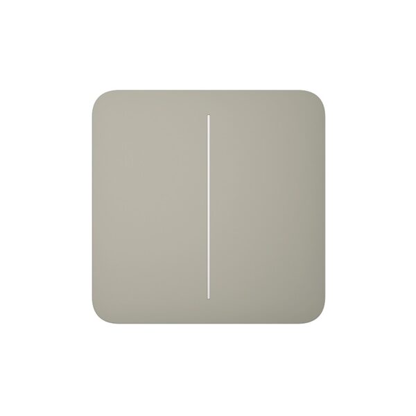 Buton pentru circuit dublu Ajax SoloButton 2-gang Olive