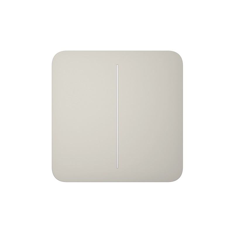 Buton pentru circuit dublu Ajax SoloButton 2-gang Oyster
