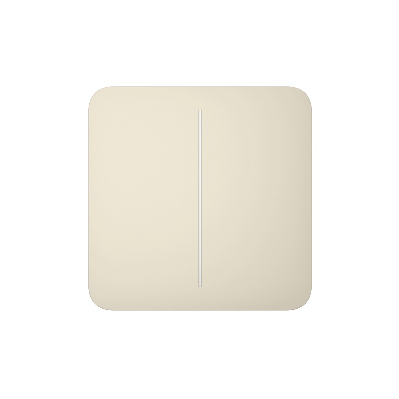 Buton pentru circuit dublu Ajax SoloButton 2-gang Ivory