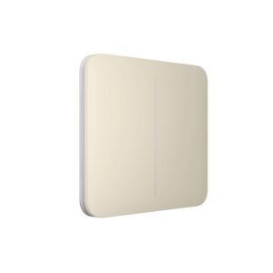 Buton pentru circuit dublu Ajax SoloButton 2-gang Ivory 2