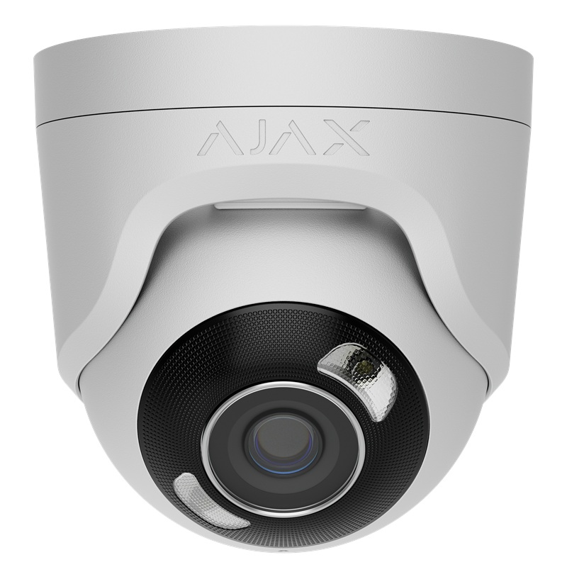 Cameră IP 5Megapixeli Ajax TurretCam HL (5MP/2.8) Albă