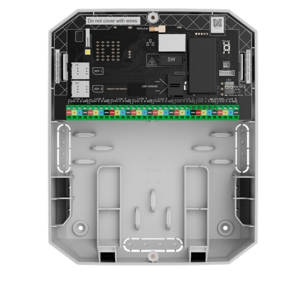 Centrală Alarmă Wireless Ajax HUB Hybrid 2 Superior Albă