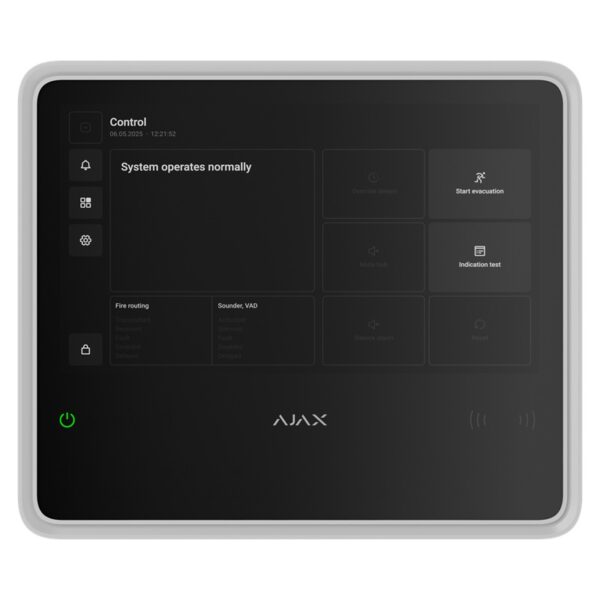Centrală Incendiu Adresabilă Wireless Ajax EN54 Fire HUB Albă