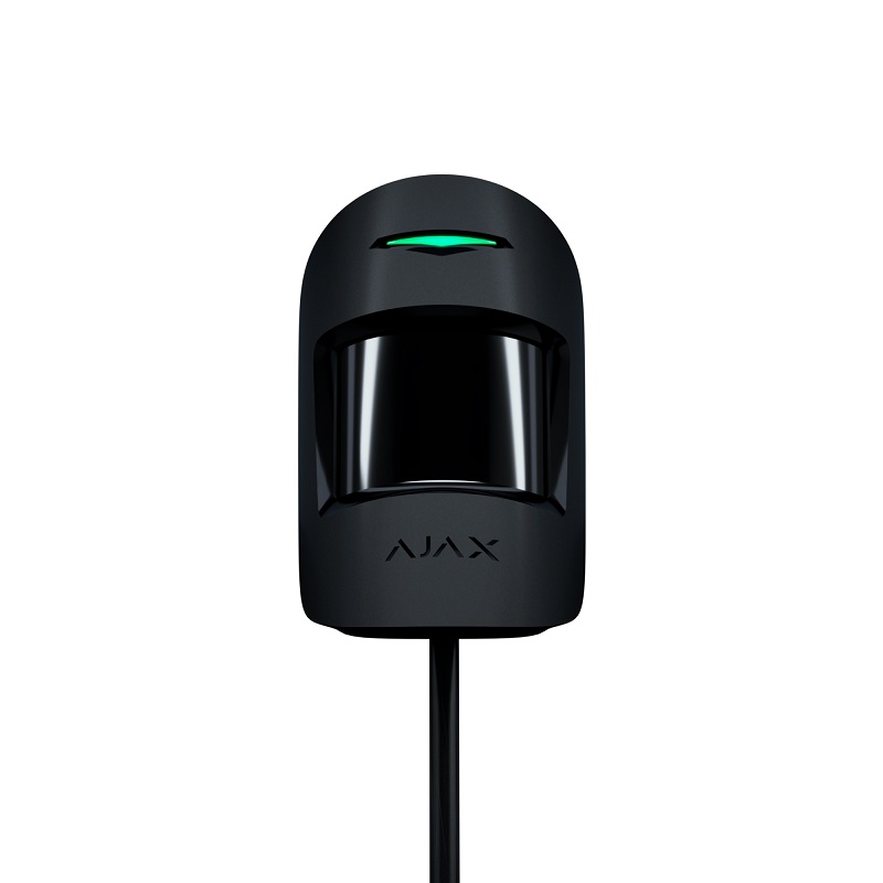 Detector cu fir PIR Ajax MotionProtect Fibra Negru