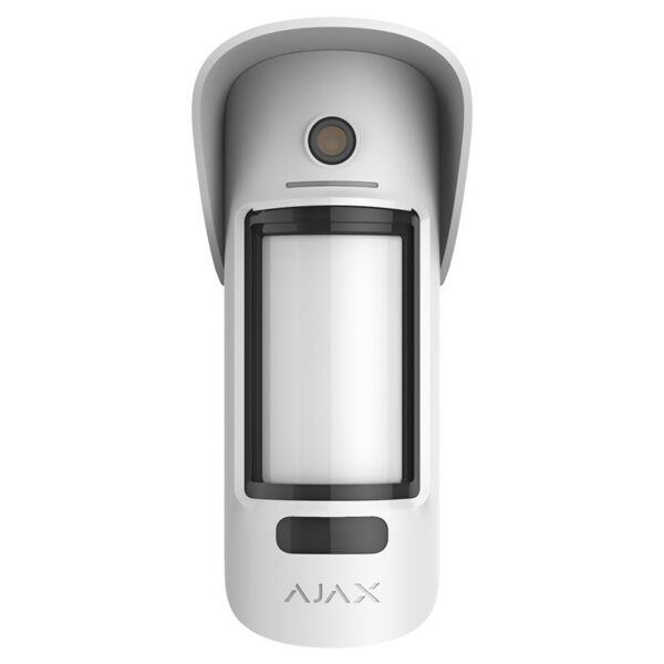 Detector Wireless PIR de exterior cu verificare foto la alarmă Ajax MotionCam Outdoor (PhOD) Alb
