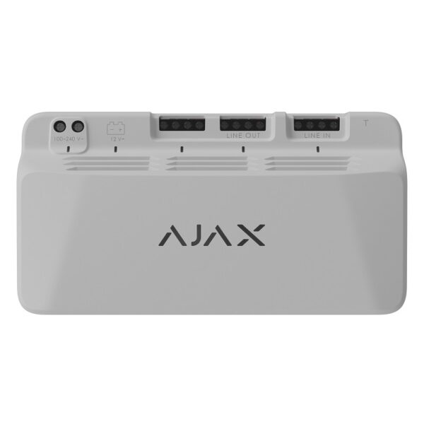 Modul alimentare suplimentară Ajax LineSupply (45W) Fibra Alb