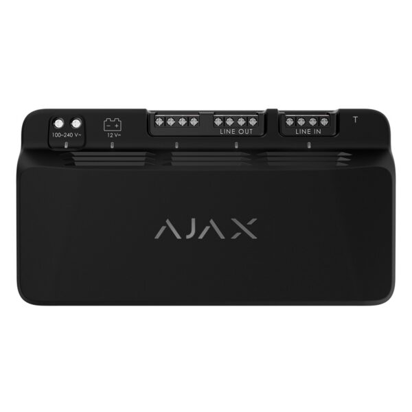 Modul alimentare suplimentară Ajax LineSupply (45W) Fibra Negru
