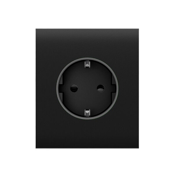 Panou central priză perete basic Ajax CenterCover (basic)[Type F] Negru