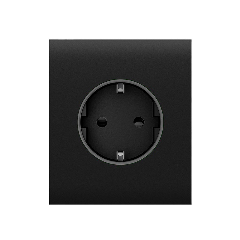 Panou central priză perete basic Ajax CenterCover (basic)[Type F] Negru