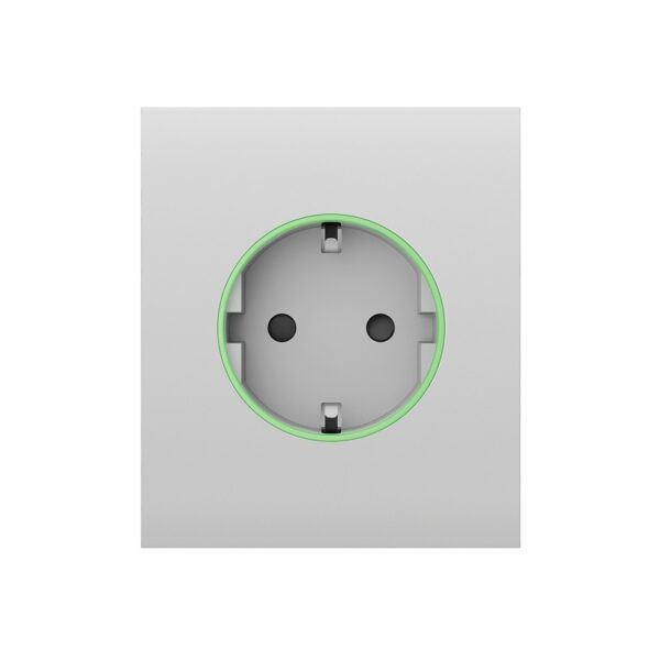 Panou central priză perete smart Ajax CenterCover (smart)[Type F] Alb
