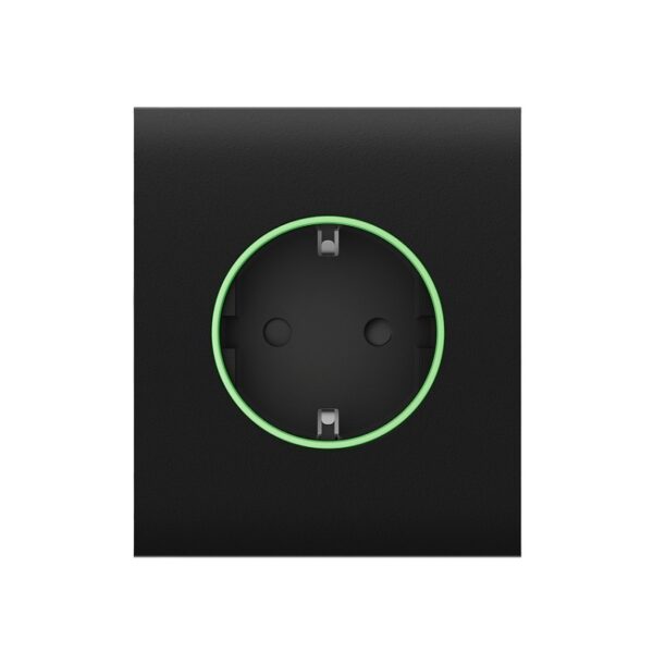 Panou central priză perete smart Ajax CenterCover (smart)[Type F] Negru