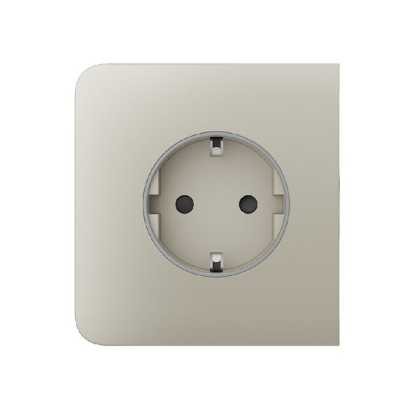 Panou lateral priză perete basic Ajax SideCover (basic)[Type F] Ivory