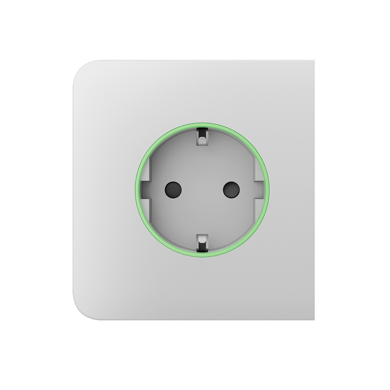 Panou lateral priză perete smart Ajax SideCover (smart)[Type F] Alb