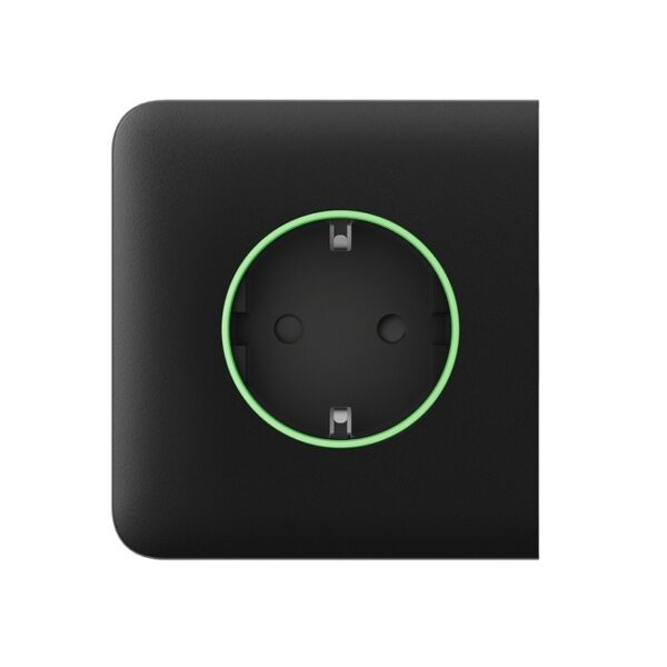 Panou lateral priză perete smart Ajax SideCover (smart)[Type F] Negru
