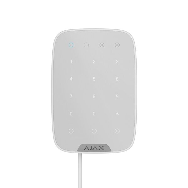 Tastatură cu fir Ajax KeyPad Fibra Albă
