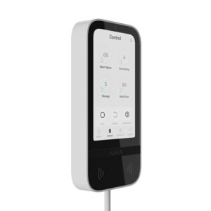 Tastatură cu fir Ajax KeyPad TouchScreen Fibra Albă 2