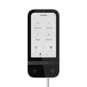 Tastatură cu fir Ajax KeyPad TouchScreen Fibra Albă 3