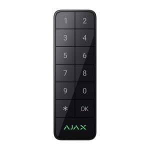 Tastatură cu fir de exterior Ajax Keypad Outdoor Superior Fibra Neagră 3