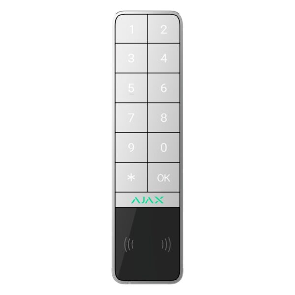 Tastatură Wireless de exterior Ajax KeyPad Outdoor Albă
