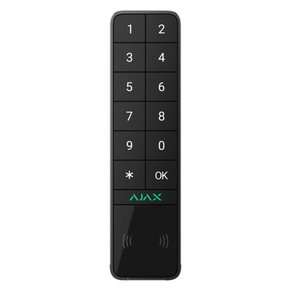 Tastatură Wireless de exterior Ajax KeyPad Outdoor Neagră