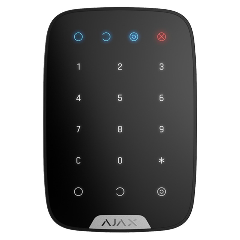 Tastatură Wireless Ajax KeyPad Neagră